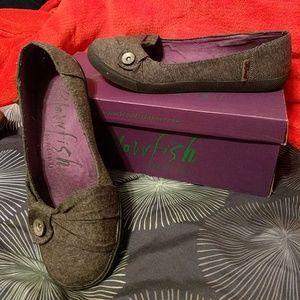 Blowfish Malibu black heather jersey flats